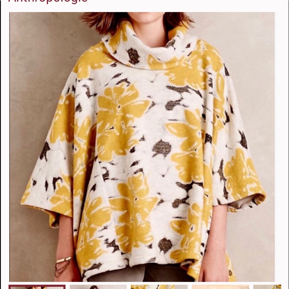 Anthropologie Saturday Sunday Flora poncho